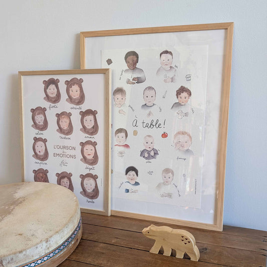 À table! Affiche Signer avec bébé