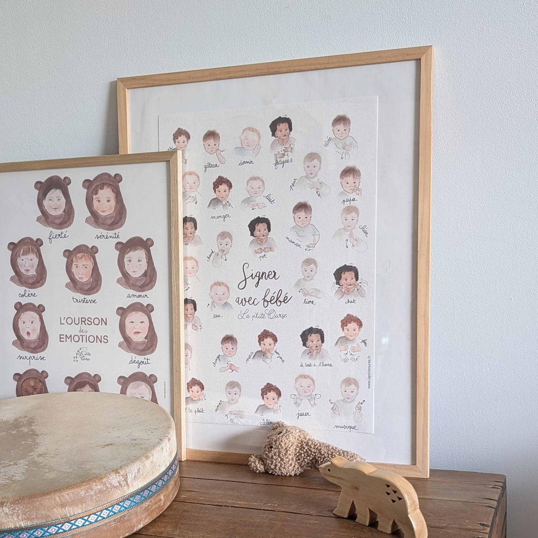 affiche bébé signe