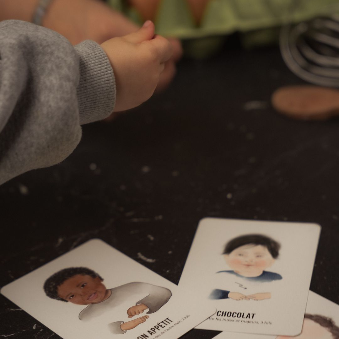 bon appétit, chocolat, cartes bébé signe