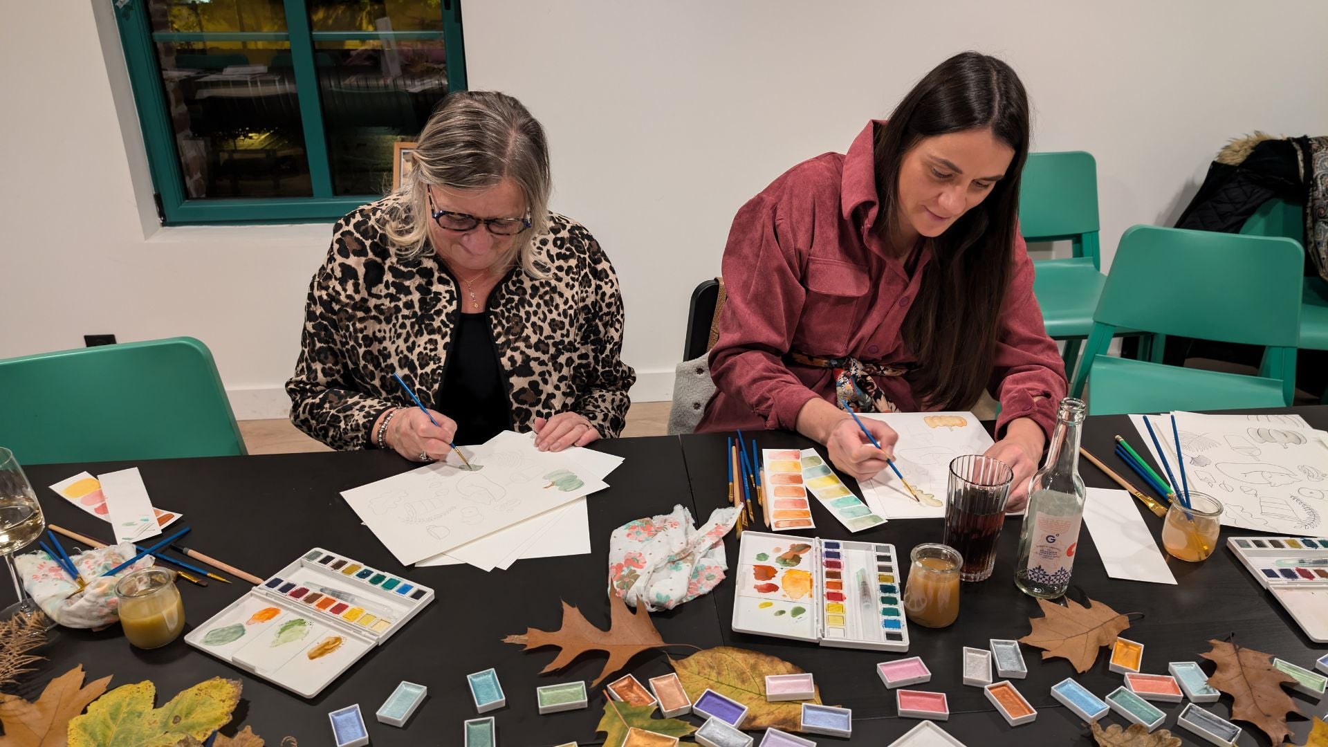 Afterwork atelier aquarelle avec la p'tite ourse. Dans un cadre original à 15 minutes de Valenciennes