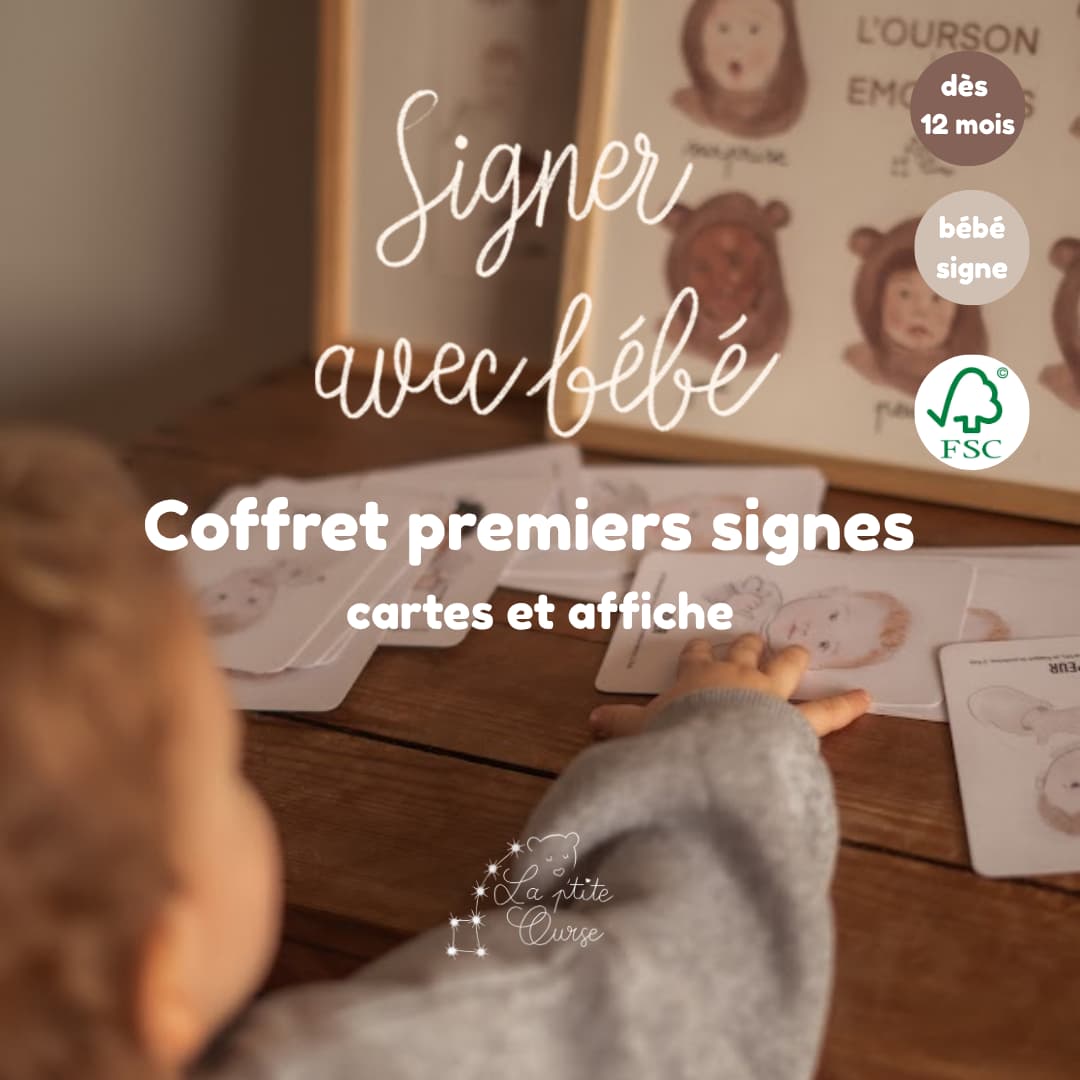 Coffret premiers signes cartes et affiche