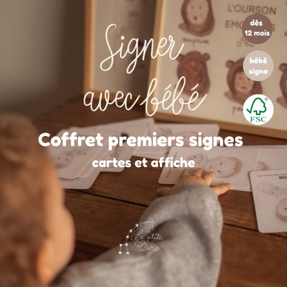 Coffret premiers signes cartes et affiche